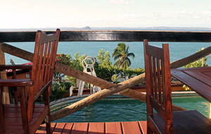 vue sur la piscine